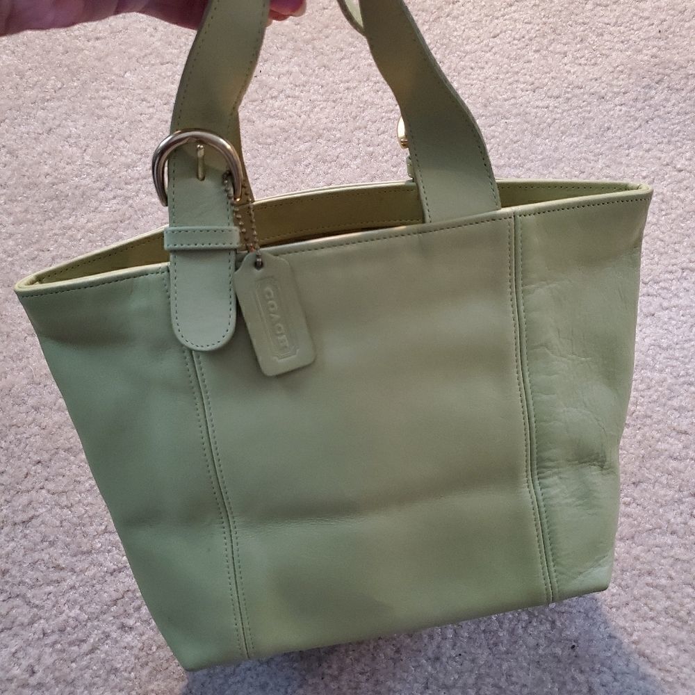 COACH Vintage Green Purse 